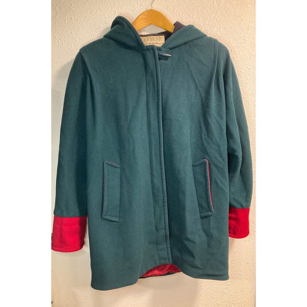 Mackintosh wool jacket, hooded, vintage, size 6